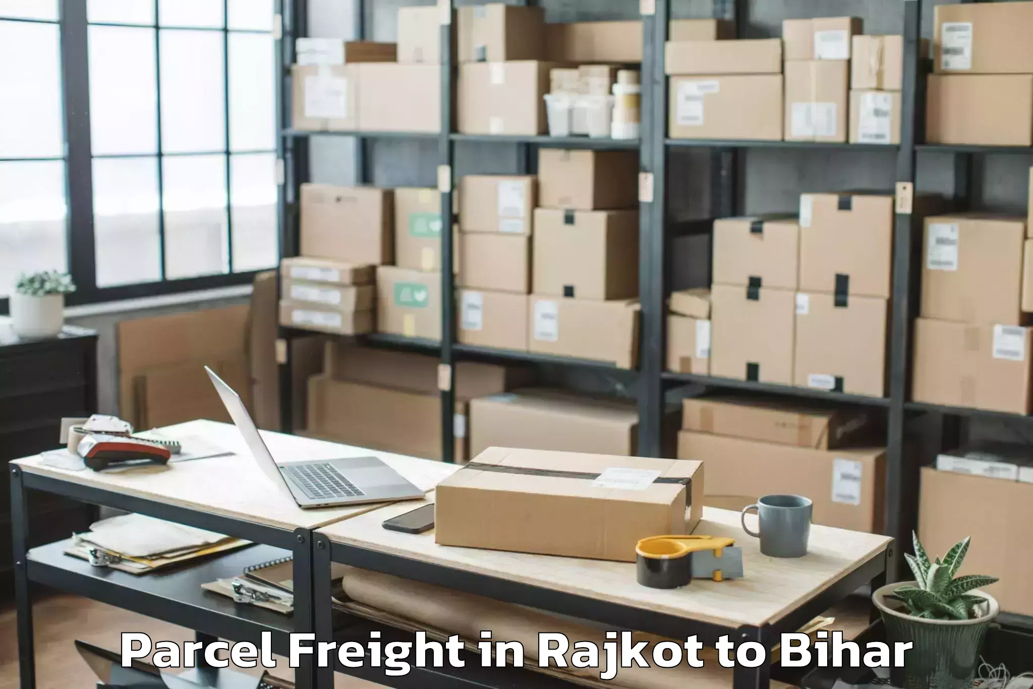 Easy Rajkot to Ramgarh Chowk Parcel Freight Booking